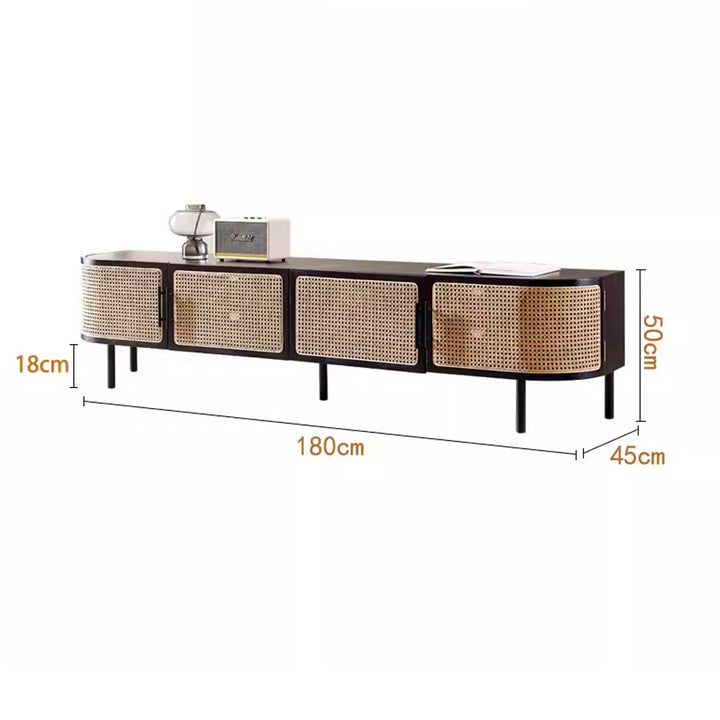 Gerda TV console with curve ends