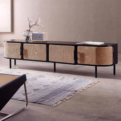 Gerda TV console with curve ends