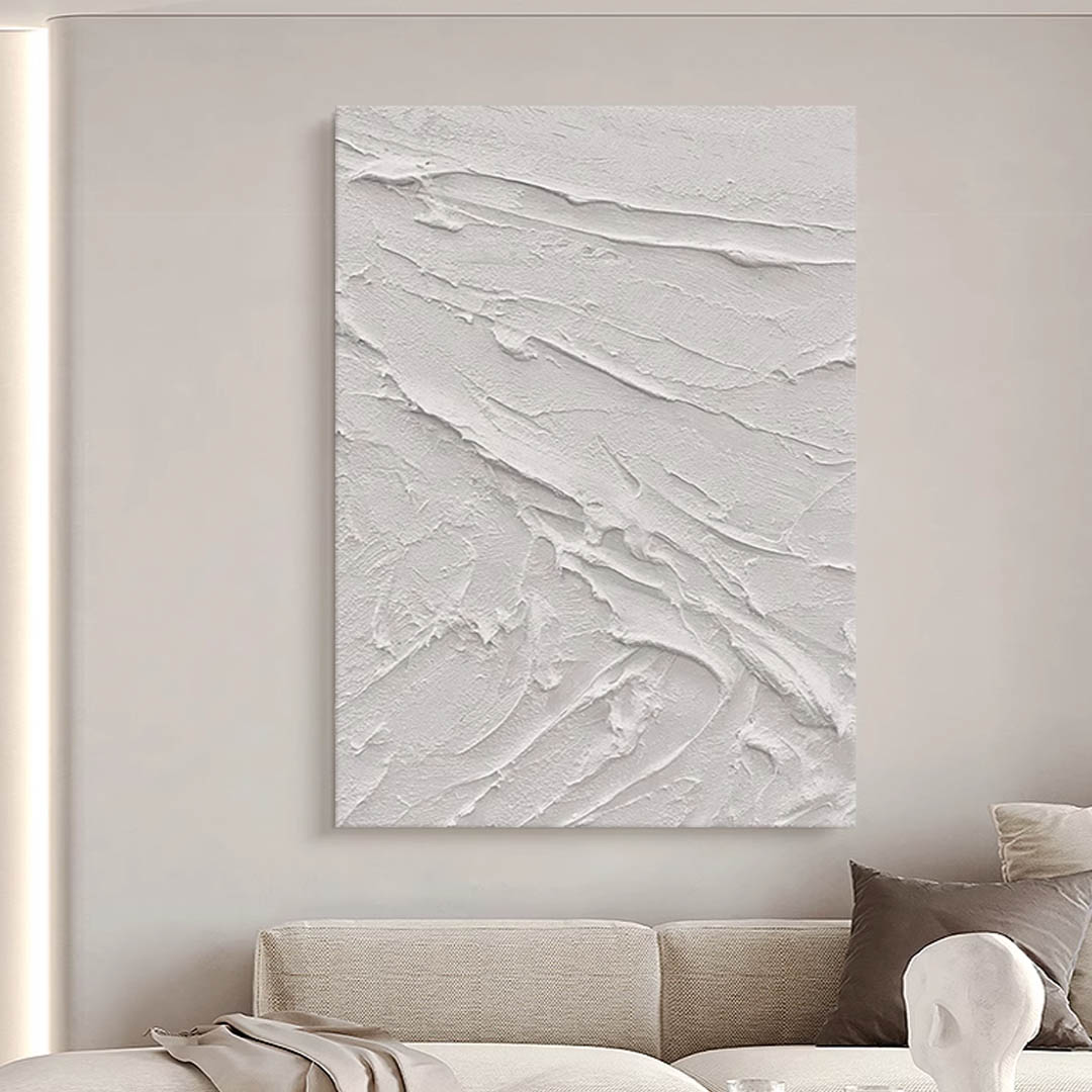 Image showcasing [Hand-painted] Organic wall art – COMO decor