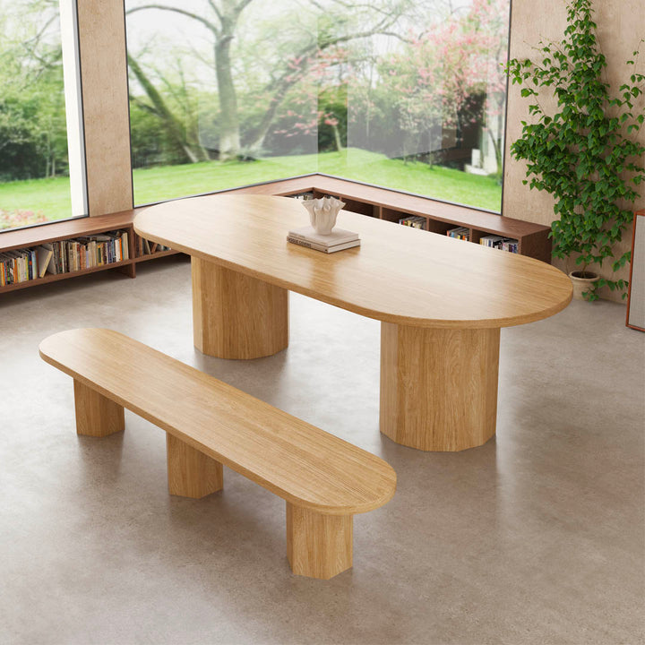Bodie dining table (Light wood)
