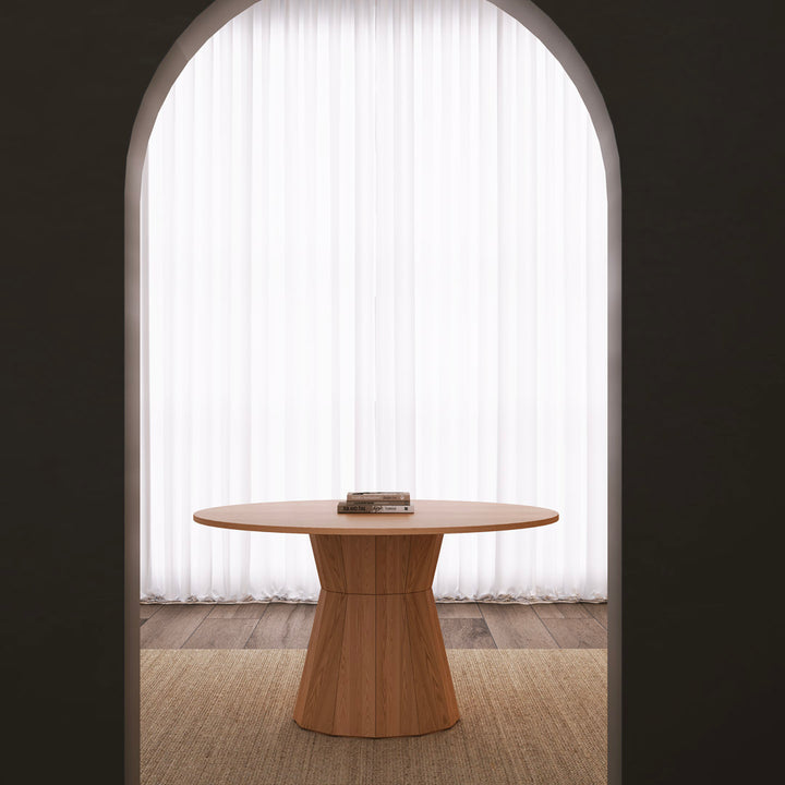 Keira round dining table - Light wood