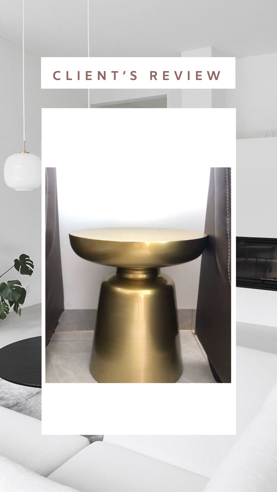 Hansel side table - gold – COMO decor