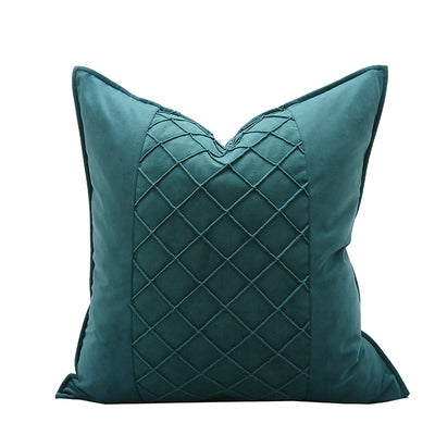 Pieced cushion - Emerald green
