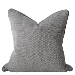Cotton canvas cushion - Light grey