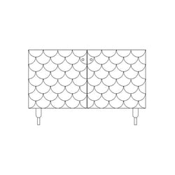 Malthe sideboard - custom colour (White or grey)