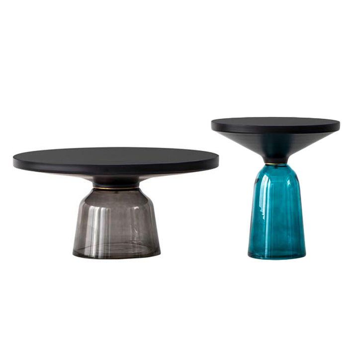 Oliver glass coffee table set of 2